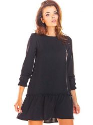 Awama Sukienka w kolorze czarnym rozmiar: XL. Czarne sukienki damskie Awama, xl, bez wzorów, bez kołnierzyka, bez ramiączek, mini. Za 56.53 zł.