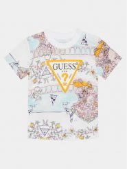 Guess T-Shirt N4GI23 K8HM3 Kolorowy Regular Fit. T-shirty chłopięce Guess, z aplikacjami, z bawełny, bez ramiączek. Za 129.99 zł.