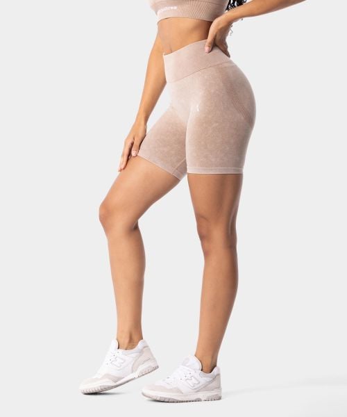 Szorty bezszowe sportowe dla kobiet Carpatree Yasmine. Brązowe spodenki sportowe damskie Carpatree, l, z materiału, na fitness i siłownię. Za 119.99 zł.