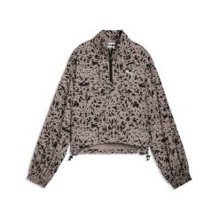 Damska luźna kurtka Essentials z zamkiem 1/2 PUMA. Brązowe kurtki do biegania damskie Puma, bez wzorów, bez kaptura. Za 279.00 zł.