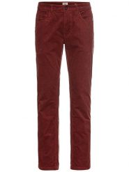 Camel Active Spodnie sztruksowe w kolorze bordowym rozmiar: W40/L34. Czerwone spodnie materiałowe męskie Camel Active, z aplikacjami, ze skóry, klasyczne. Za 202.03 zł.