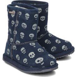 Emu Australia Skull Brumby - Kozaki Dziecięce - K11614 MIDNIGHT/MINUIT 24. Botki dziewczęce Emu Australia, bez wzorów, bez ramiączek. Za 151.60 zł.