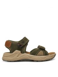 Primigi Sandały 7897200 M Khaki. Brązowe sandały chłopięce Primigi, z nubiku, bez zapięcia. Za 159.99 zł.