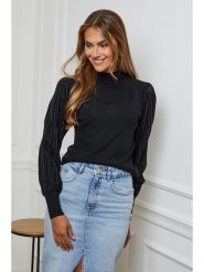 Soft Cashmere Sweter w kolorze czarnym rozmiar: 38/40. Czarne golfy damskie Soft Cashmere, bez kołnierzyka. Za 116.33 zł.
