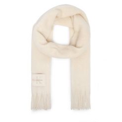 Szalik Calvin Klein. Białe szaliki i kominy damskie CALVIN KLEIN, bez wzorów. Za 329.99 zł.