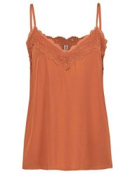 Fresh Made Top w kolorze jasnobrązowym rozmiar: XS. Brązowe topy damskie Fresh Made, s, bez wzorów, z koronki, bez kołnierzyka. Za 39.31 zł.