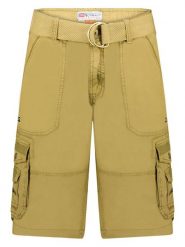 Geographical Norway Bermudy "Perou" w kolorze musztardowym rozmiar: S. Żółte szorty męskie Geographical Norway, bez wzorów, z bawełny. Za 113.99 zł.