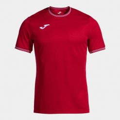 Koszulka Joma Toletum V. Czerwone t-shirty sportowe męskie Joma, bez ramiączek, do piłki nożnej. Za 157.30 zł.