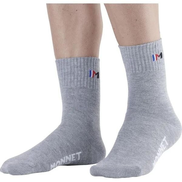 Skarpetki Monnet Mid Twin. Szare skarpetki damskie MONNET, bez wzorów, ze skóry. Za 119.00 zł.