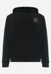 Czarna Bluza z Kapturem i Haftem Usja. Czarne bluzy z kapturem męskie Born2be, l. Za 74.99 zł.