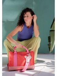 Fritzi aus Preußen Torebka "Frida Kahlo" w kolorze koralowo-jasnoróżowym - 40 x 29,5 x 14 cm rozmiar: onesize. Czerwone torebki klasyczne damskie Fritzi aus Preußen, bez wzorów, z materiału, bez dodatków. Za 217.53 zł.