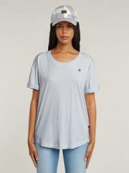 G-Star Koszulka w kolorze błękitnym rozmiar: S. Niebieskie bluzki damskie G-Star, s, bez wzorów, z bawełny, bez kołnierzyka. Za 65.23 zł.