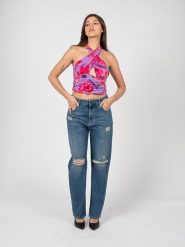 Pinko Top "Tenue" | | Kobieta | Wielokolorowy. Topy damskie Pinko, s, bez wzorów, z materiału, bez kołnierzyka. W wyprzedaży za 219.00 zł.