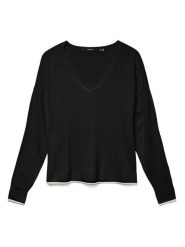 Vero Moda Sweter w kolorze czarnym rozmiar: XS. Czarne swetry klasyczne damskie Vero Moda, s, z wiskozy, bez kołnierzyka. Za 82.99 zł.