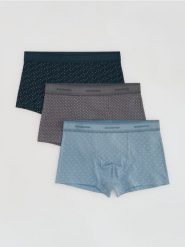 3 pack bokserek Classic - jasnoniebieski. Niebieskie bokserki męskie Reserved, bez wzorów. Za 69.99 zł.