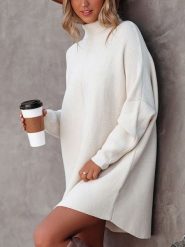 LA Angels Sukienka w kolorze białym rozmiar: S. Białe sukienki damskie LA Angels, s, bez wzorów, ze splotem, bez kołnierzyka, bez ramiączek, mini. Za 191.42 zł.