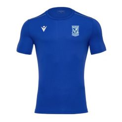 Koszulka piłkarska dla dorosłych Macron Lech Poznań. Niebieskie t-shirty sportowe męskie KKS LECH POZNAŃ, m, z poliesteru, bez ramiączek, na fitness i siłownię. Za 109.99 zł.