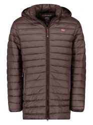 Geographical Norway Kurtka pikowana "Amigo" w kolorze ciemnobrązowym rozmiar: M. Brązowe kurtki męskie Geographical Norway, m, bez wzorów, bez kaptura. Za 153.71 zł.