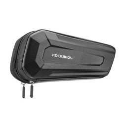 Wodoodporna torba na ramę rowerową Rockbros B66 - Czarna. Czarne torebki klasyczne damskie ROCKBROS, bez wzorów, z materiału, bez dodatków. Za 103.60 zł.