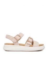 Remonte Sandały CEO-D0L50-60 Beżowy. Brązowe sandały damskie Remonte, bez wzorów, ze skóry, bez obcasa, na płaskiej podeszwie. Za 389.99 zł.