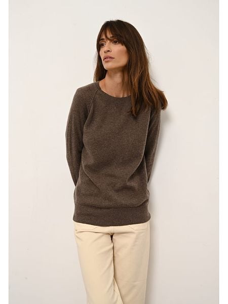 Just Cashmere Kaszmirowy sweter "Helen" w kolorze brązowym rozmiar: S. Brązowe swetry klasyczne damskie Just Cashmere, s, z kaszmiru, bez kołnierzyka. Za 246.53 zł.