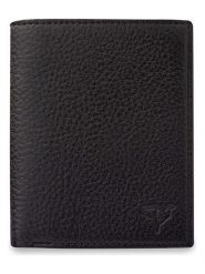 MORI Skórzany portfel w kolorze czarnym - 11 x 9 x 2 cm rozmiar: onesize. Czarne portfele męskie MORI, bez wzorów, z materiału. Za 86.99 zł.