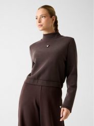 Guess Bluza V4YQ05 KCAY2 Brązowy Regular Fit. Brązowe bluzy bez kaptura damskie Guess, m, z syntetyku. Za 329.99 zł.