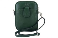 Listonoszka etui skórzane BARBERINI'S c. zielone 887-42. Zielone shopper bag damskie Barberinis, bez wzorów, ze skóry, na ramię, małe, bez dodatków. Za 119.99 zł.
