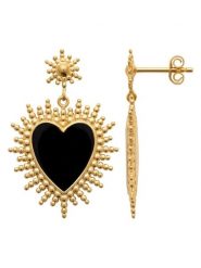 L'Atélier Précieux Pozłacane kolczyki-wkrętki z agatami rozmiar: onesize. Żółte kolczyki damskie L'Atélier Précieux, z agatem, pozłacane. Za 217.99 zł.