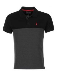 Degré Celsius Koszulka polo "Caloste" w kolorze antracytowo-czarnym rozmiar: M. Czarne koszulki polo męskie Degré Celsius, m, bez wzorów, z bawełny, bez ramiączek. Za 83.42 zł.