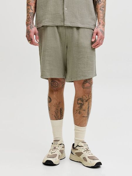Jack & Jones Szorty "Jaiden" w kolorze khaki rozmiar: S. Brązowe szorty męskie Jack & Jones, bez wzorów, z bawełny. Za 72.95 zł.