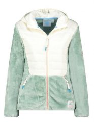 Canadian Peak Kurtka polarowa "Typologieak" w kolorze miętowo-białym rozmiar: XL. Zielone kurtki damskie Canadian Peak, xl, bez wzorów, z materiału, bez kaptura. Za 144.24 zł.