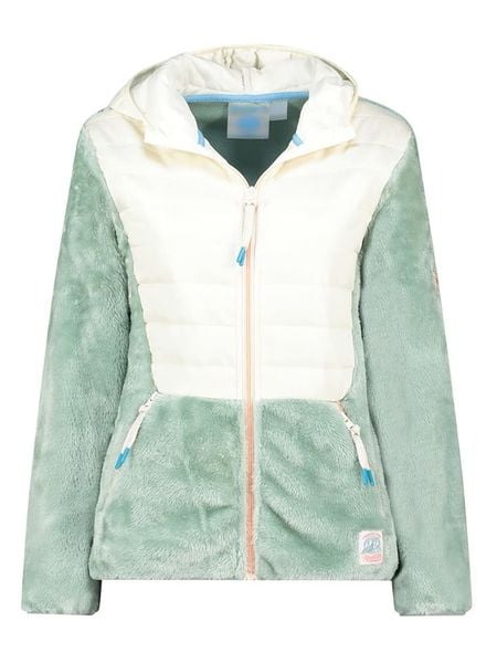 Canadian Peak Kurtka polarowa "Typologieak" w kolorze miętowo-białym rozmiar: XL. Zielone kurtki damskie Canadian Peak, xl, bez wzorów, z materiału, bez kaptura. Za 117.73 zł.