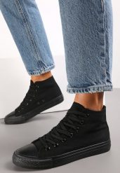 Czarne Trampki za Kostkę Sznurowane Fenor. Czarne trampki i tenisówki damskie Renee, bez wzorów, za kostkę. Za 44.99 zł.