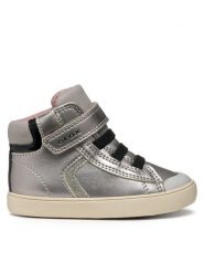 Geox Sneakersy B Gisli B461MA 0AJ02 C1363 M Srebrny. Szare buty sportowe dziewczęce Geox, bez wzorów, ze skóry, bez zapięcia. Za 149.99 zł.