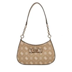 Torebka Guess. Brązowe torebki klasyczne damskie Guess, z aplikacjami, bez dodatków. Za 549.99 zł.