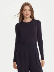 Weekend Max Mara Bluzka Multie 2525946012 Granatowy Slim Fit. Niebieskie bluzki damskie Weekend Max Mara, l, bez wzorów, z wiskozy, bez ramiączek. Za 339.99 zł.