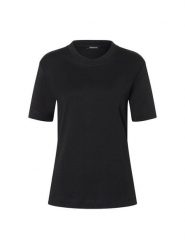 More & More Koszulka w kolorze czarnym rozmiar: 36. Czarne bluzki damskie MORE & MORE, bez wzorów, bez kołnierzyka, bez ramiączek. Za 65.23 zł.