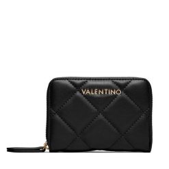 Duży Portfel Damski Valentino. Czarne portfele damskie Valentino, bez wzorów. Za 189.99 zł.