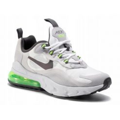 Buty na trening na co dzień damskie NIKE AIR MAX 270 REACT (GS) dla aktywnych. Obuwie treningowe damskie Nike, na fitness i siłownię, nike air max. Za 541.00 zł.