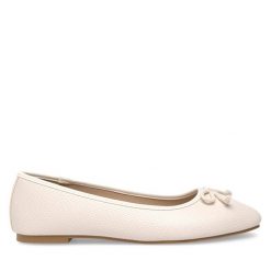 Baleriny Jenny Fairy. Brązowe baleriny damskie Jenny Fairy, bez wzorów, bez obcasa. Za 59.99 zł.