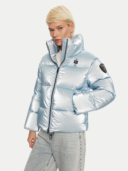 Blauer Kurtka puchowa 24WBLDC03252 Niebieski Regular Fit. Niebieskie kurtki damskie Blauer, xs, bez wzorów, z puchu, bez kaptura. Za 1,389.00 zł.