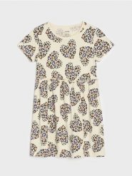 Sukienka dresowa ze wzorem - wielobarwny. Sukienki dziewczęce Sinsay, bez wzorów, z dresówki, bez ramiączek. Za 12.99 zł.