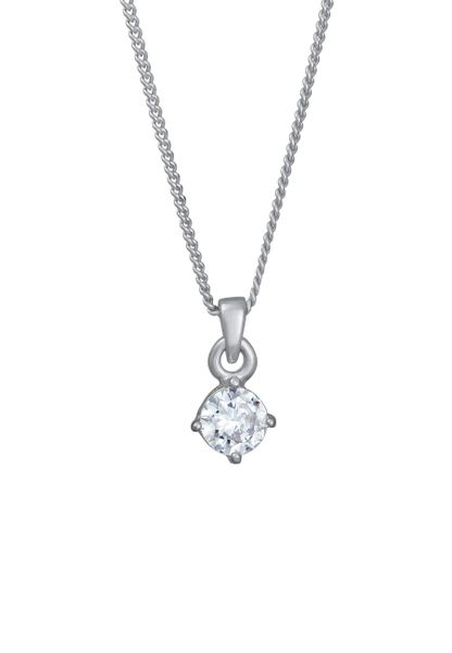 Elli PREMIUM Damski wisiorek pasjans mieniący się moissanitem ze srebra próby 925 Sterling Silver Naszyjniki 1 ct. Szare naszyjniki damskie Elli PREMIUM, srebrne. Za 258.99 zł.
