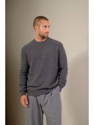 Perfect Cashmere Kaszmirowy sweter "Aidan" w kolorze antracytowym rozmiar: L. Czarne swetry męskie Perfect Cashmere, l, bez wzorów, z kaszmiru, bez kołnierzyka. Za 806.90 zł.