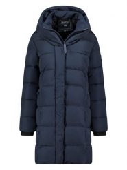 Geographical Norway Płaszcz zimowy "Djamilalimo" w kolorze granatowym rozmiar: S. Niebieskie płaszcze damskie Geographical Norway, na zimę, s, bez wzorów, z puchu. Za 260.99 zł.