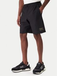 EA7 Emporio Armani Szorty sportowe 7M001340 AF21099 UC001 Czarny Regular Fit. Czarne szorty męskie EA7 Emporio Armani, bez wzorów, z syntetyku, sportowe. Za 539.99 zł.