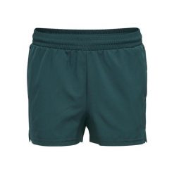 Szorty damskie Hummel Move Grid. Zielone spodenki sportowe damskie HUMMEL, bez wzorów, sportowe. Za 223.00 zł.