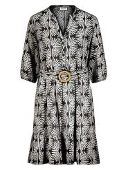 Sublevel Sukienka w kolorze czarnym rozmiar: XL. Czarne sukienki damskie Sublevel, na co dzień, xl, bez wzorów, z tkaniny, bez kołnierzyka, bez ramiączek, midi, proste. Za 82.99 zł.