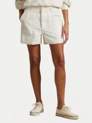 Polo Ralph Lauren Szorty materiałowe 211949934002 Écru Relaxed Fit. Szorty damskie Polo Ralph Lauren, bez wzorów, z bawełny. Za 359.99 zł.